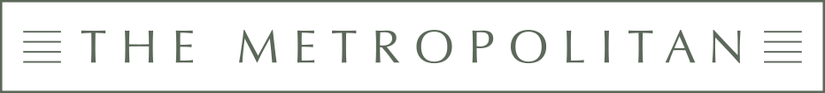 Logo of The Metropolitan with classic typography style.