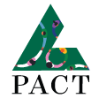 Logo of PACT with colorful figures forming a circular pattern.