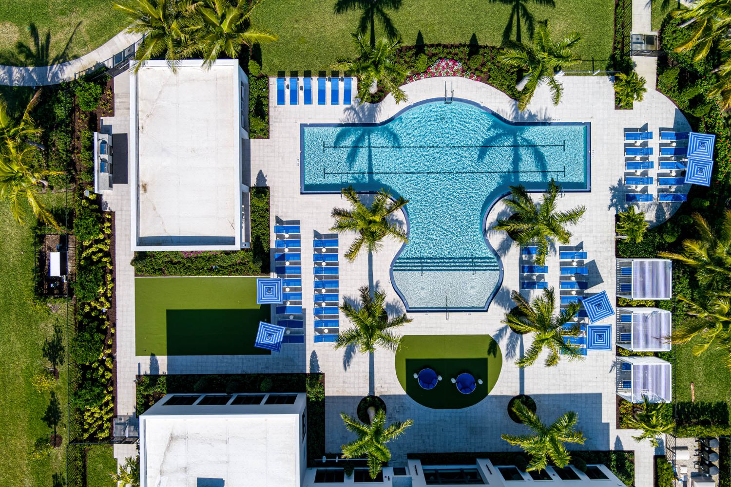 Aerial Pool Day