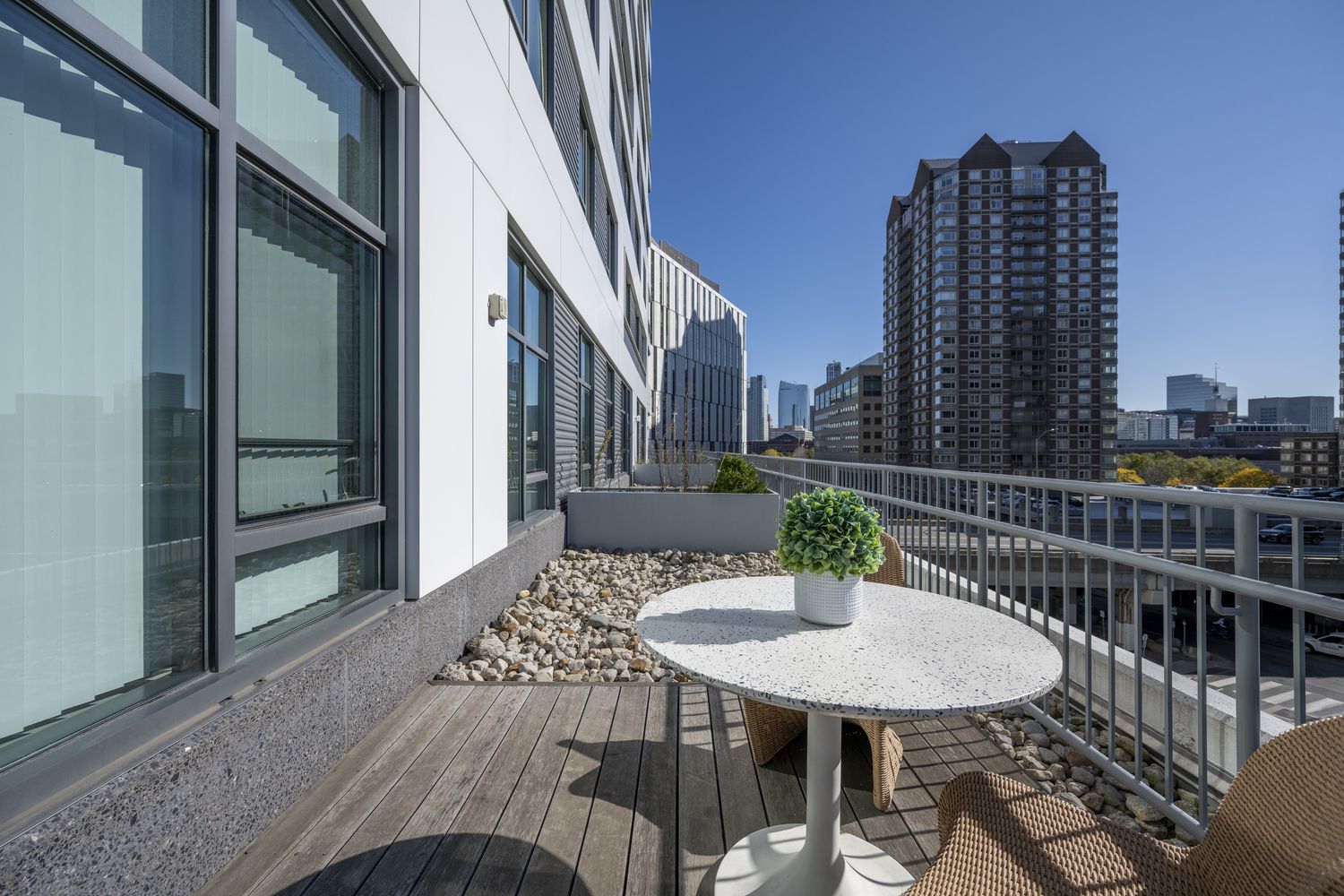 Balcony view from apartments.
