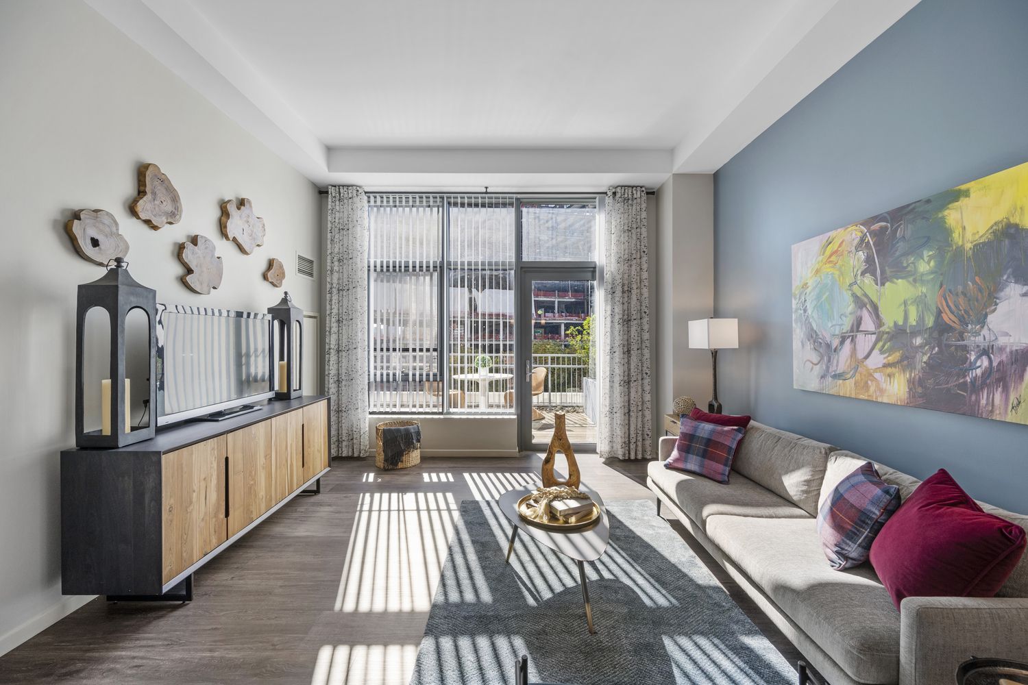Living space view in apartments.