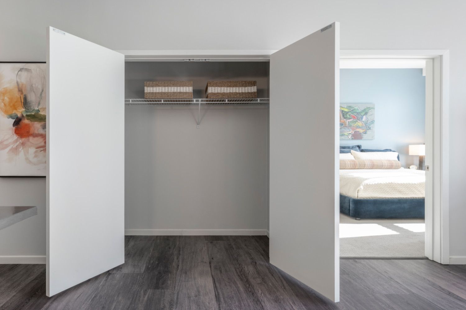 Storage closet in apartments.