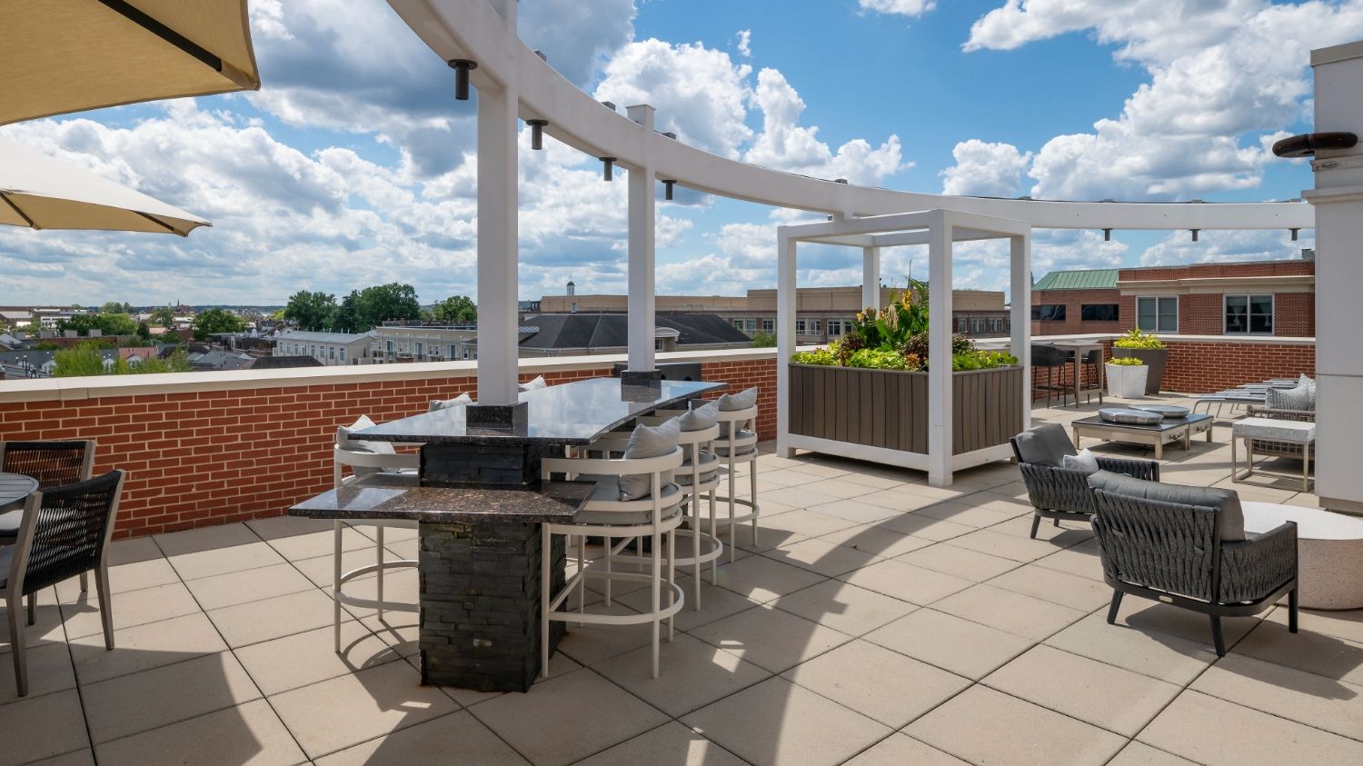 Photo of rooftop lounge