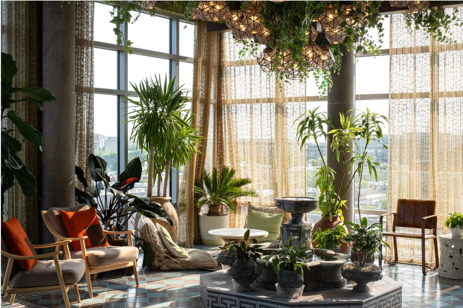 Immerse yourself in the beauty of our indoor garden sanctuary.