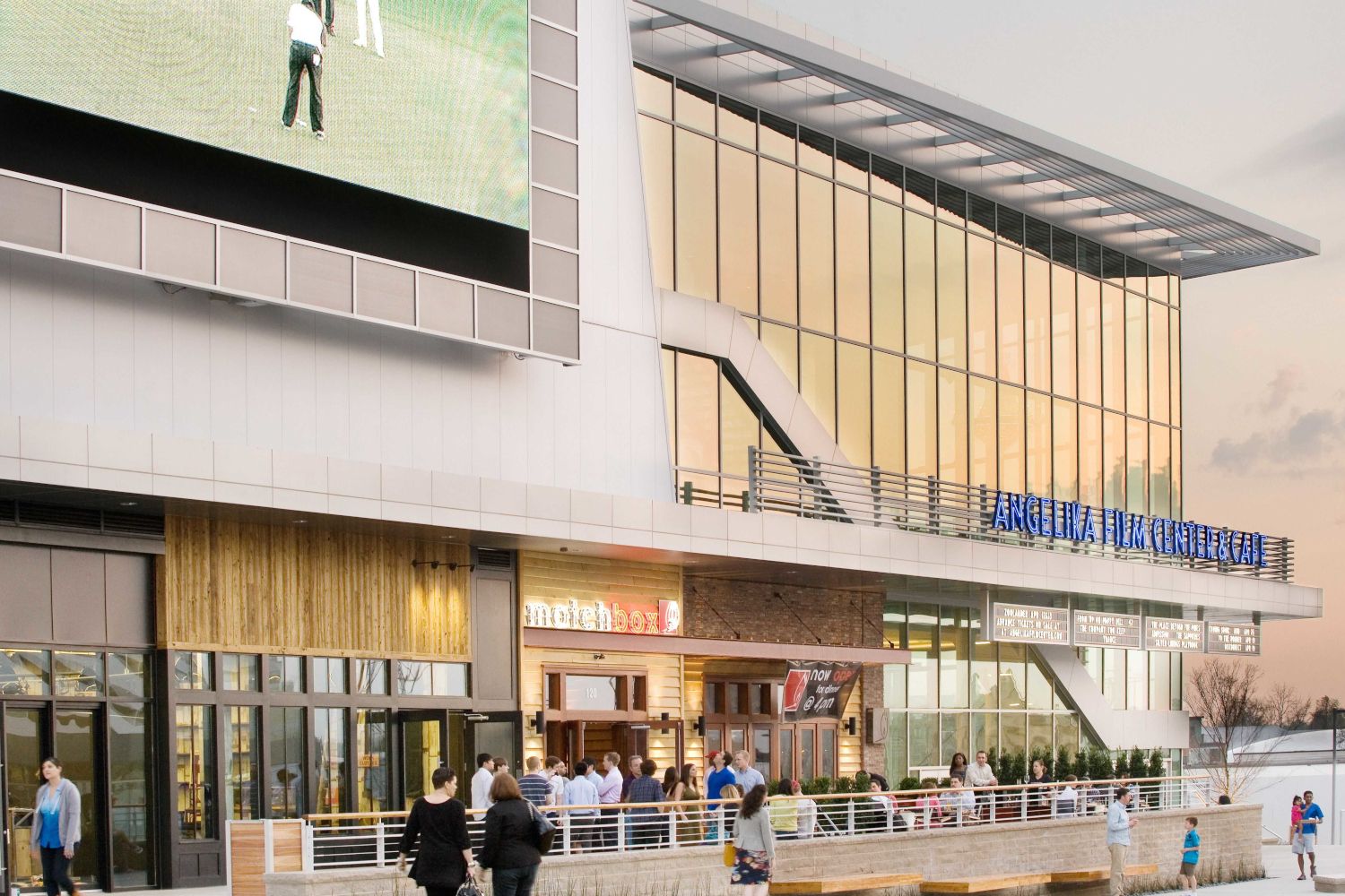 World-class shopping along the streets in Mosaic District.