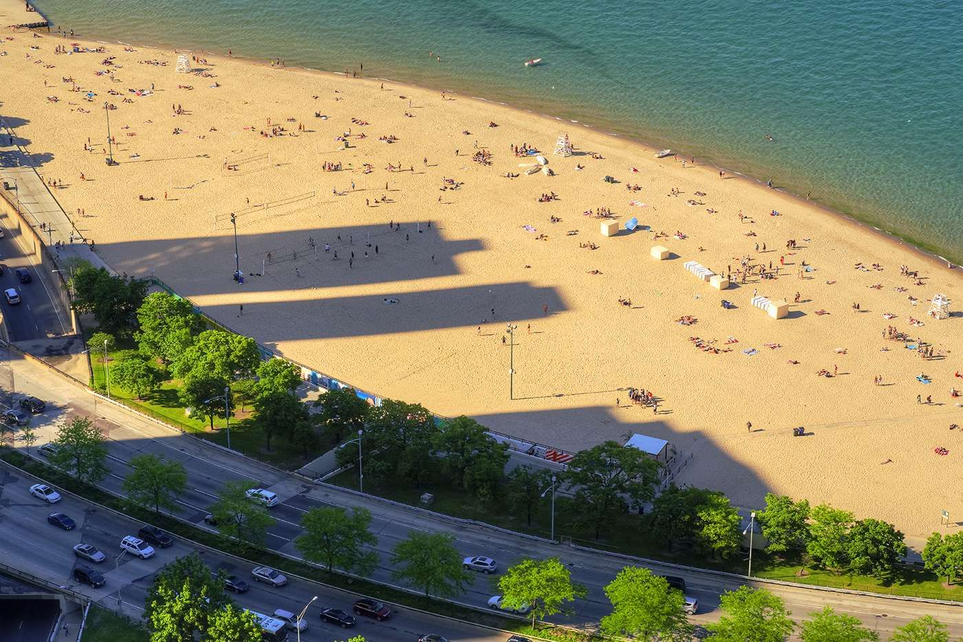 Chicago Oak Street beach.