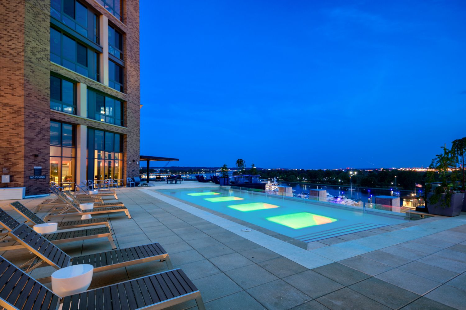 Watch the sun set over the Wharf in style