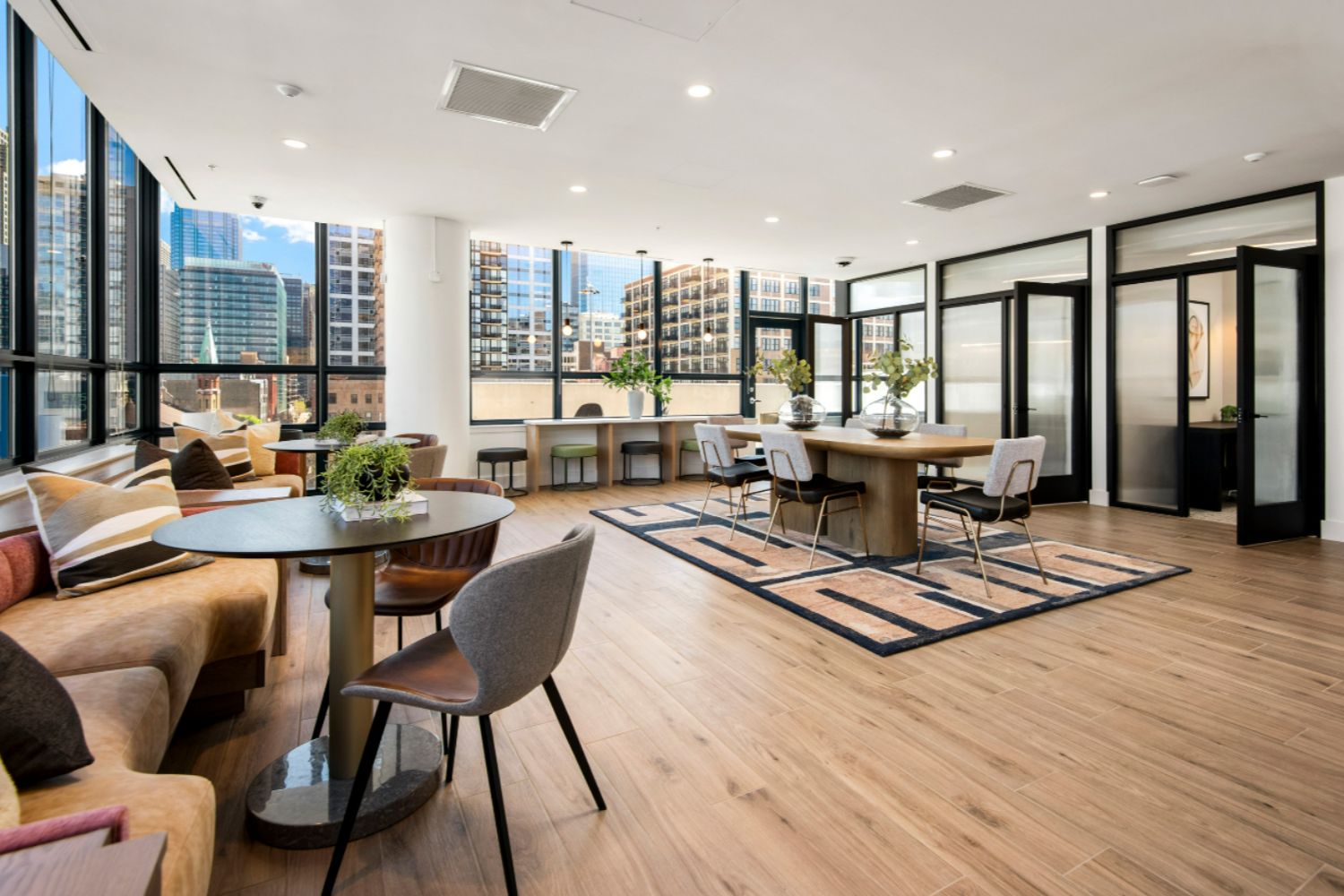 Arkadia West Loop Chicago luxury apartment interior exterior amenities West Loop apartments Chicago IL modern rental residences