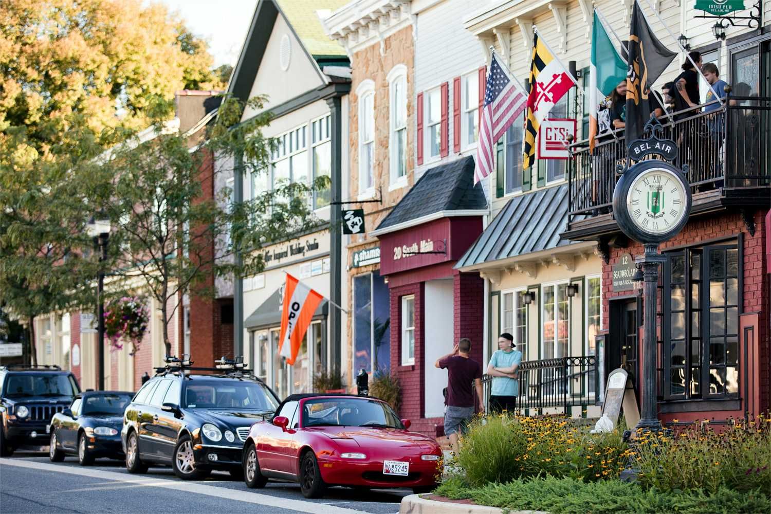 The small town charm of Bel Air is just a short drive away
