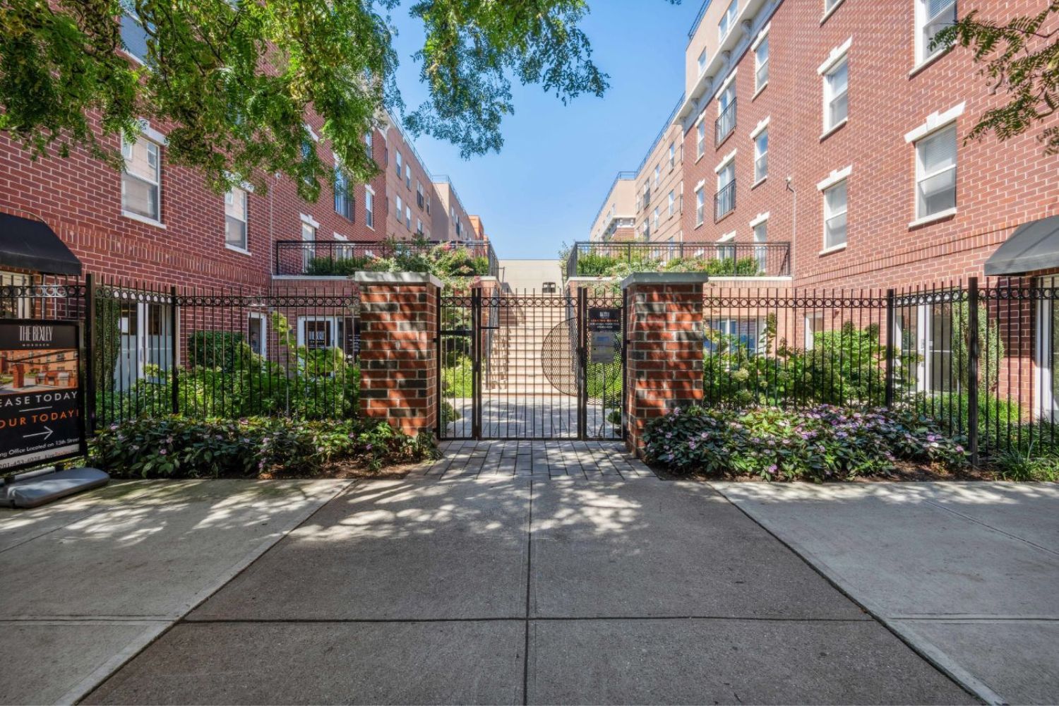 The Bexley courtyard entrance