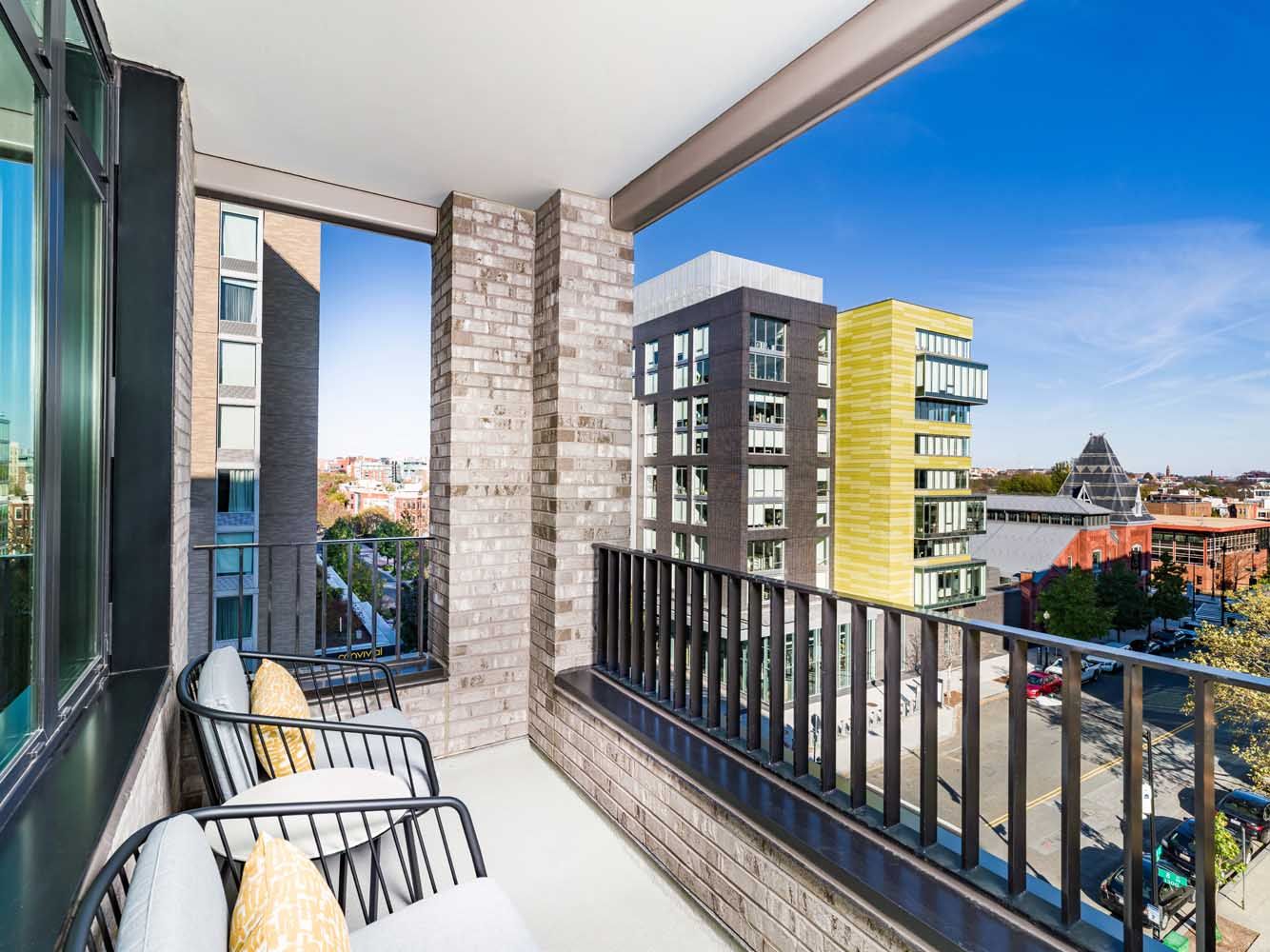 Unparalleled private balconies and terraces in select residences
