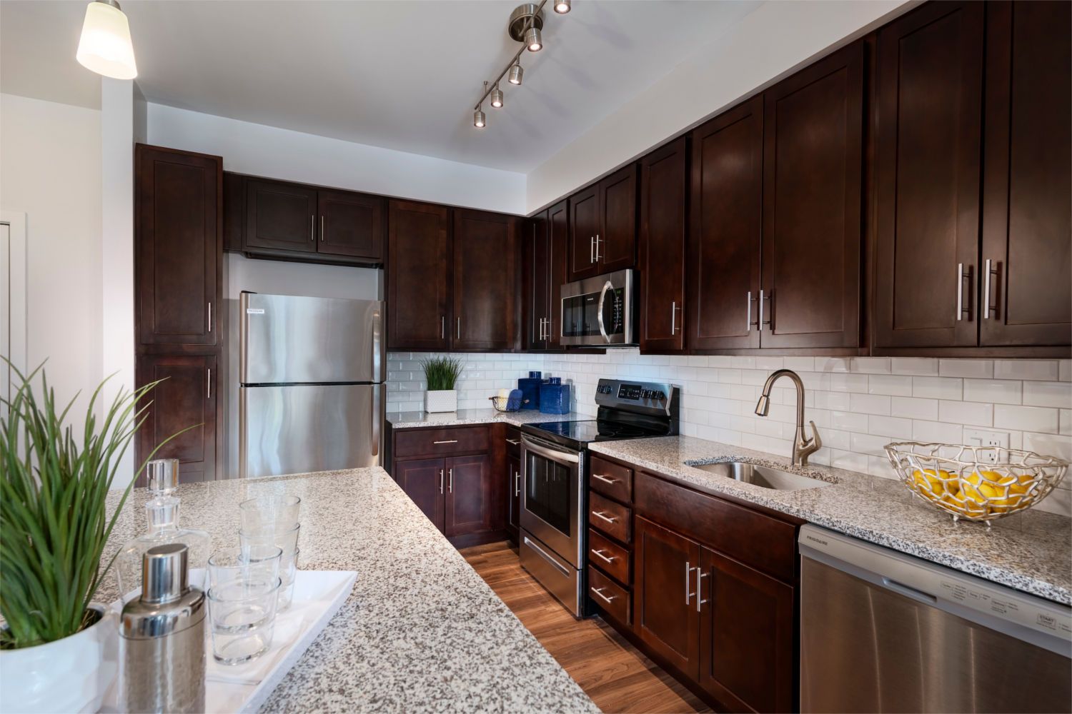 Enjoy built in kitchen islands with breakfast bar.
