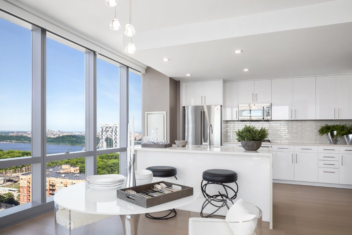 The Modern Fort Lee Kitchen with island