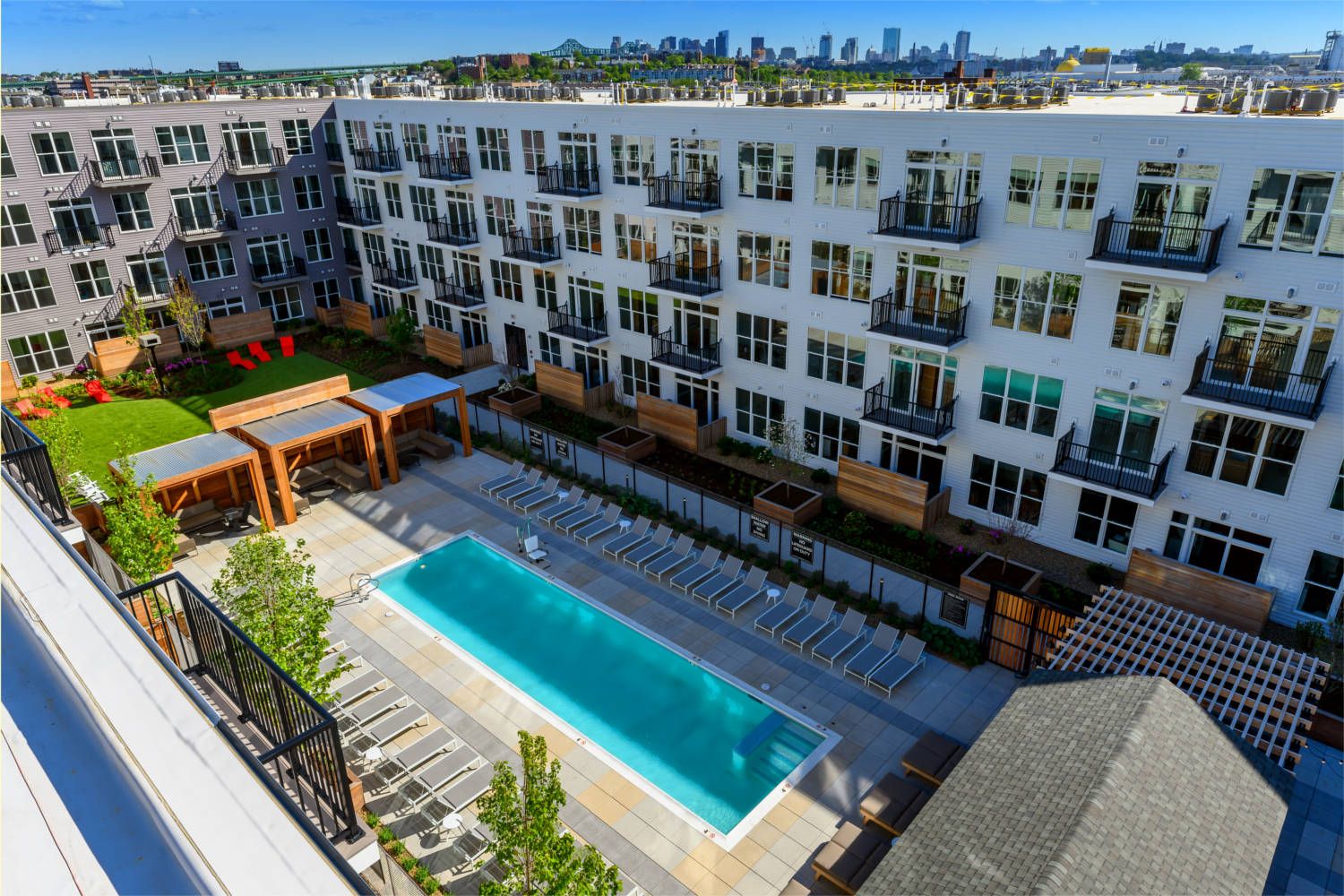 Pool Aerial view