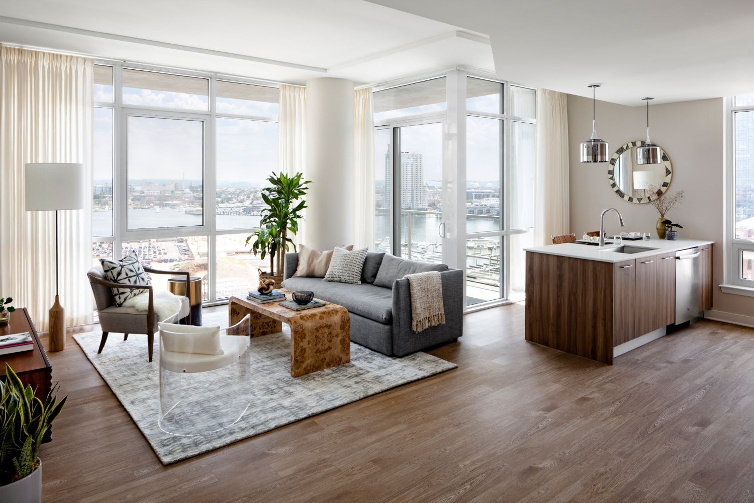Living Room Kitchen