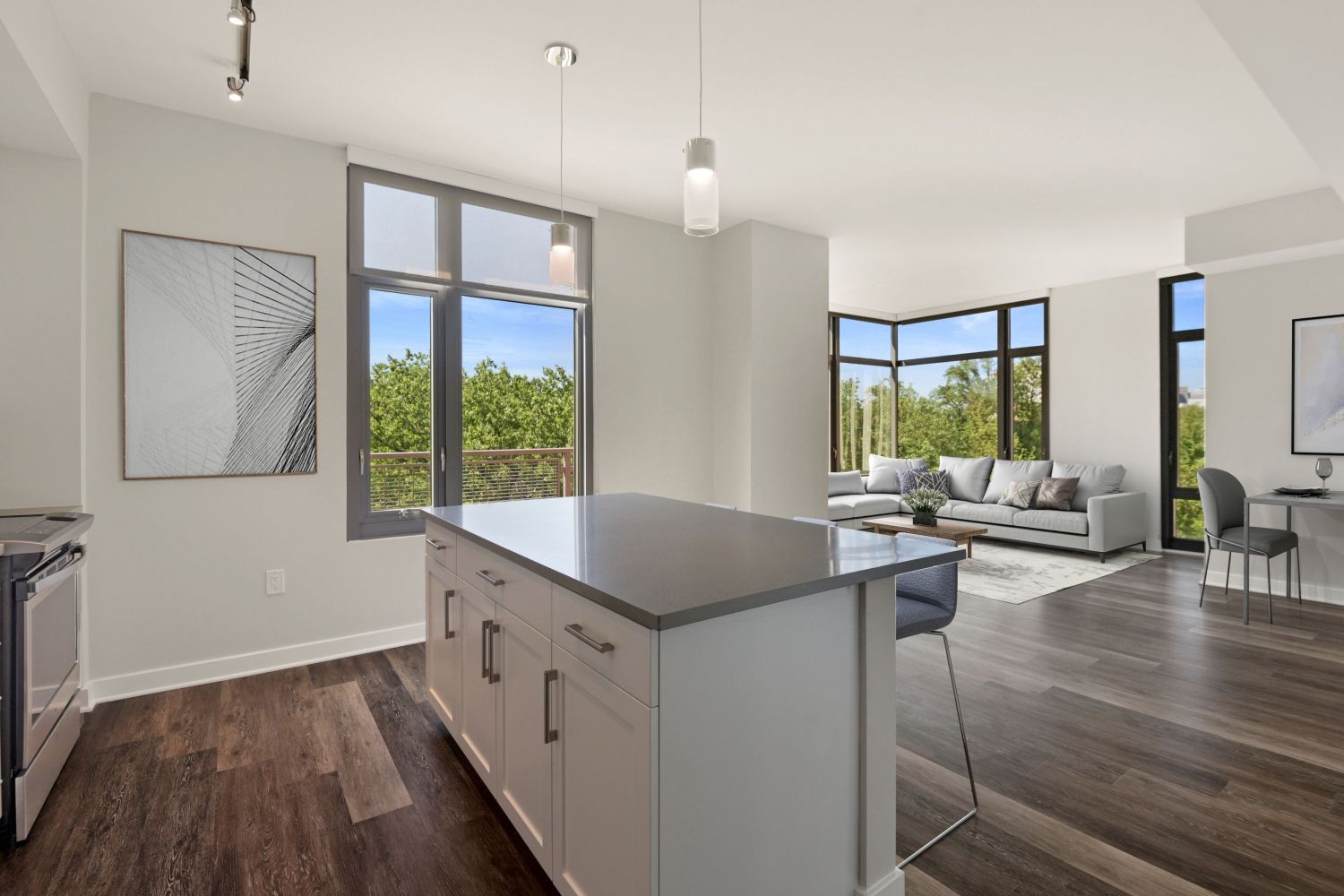 Savor the style and delight in the details at The Lindley Apartments