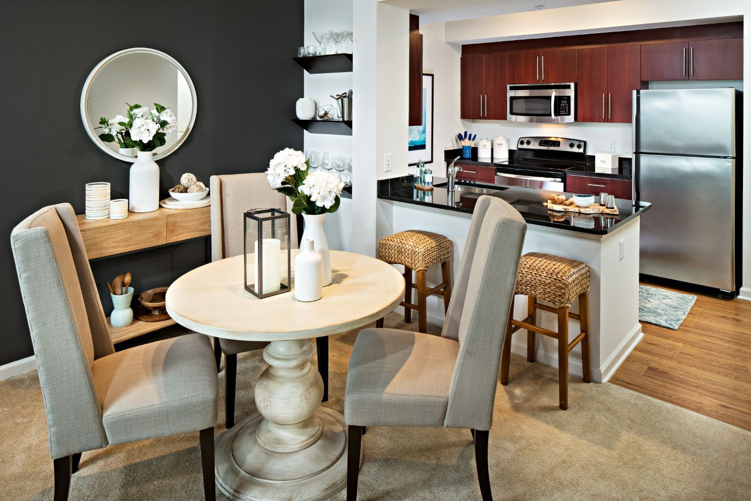 Entertain guests in our gorgeous dining area.