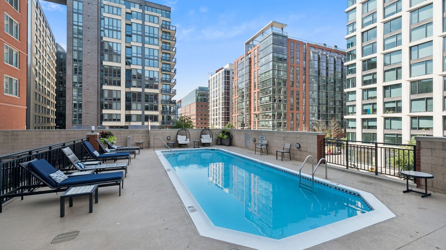 Enjoy the views of the city from the pool deck.