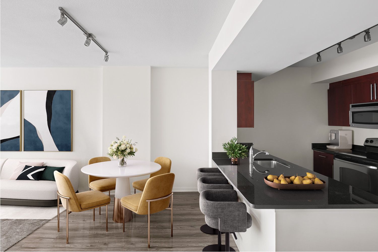 Room for you to cook, serve, and enjoy