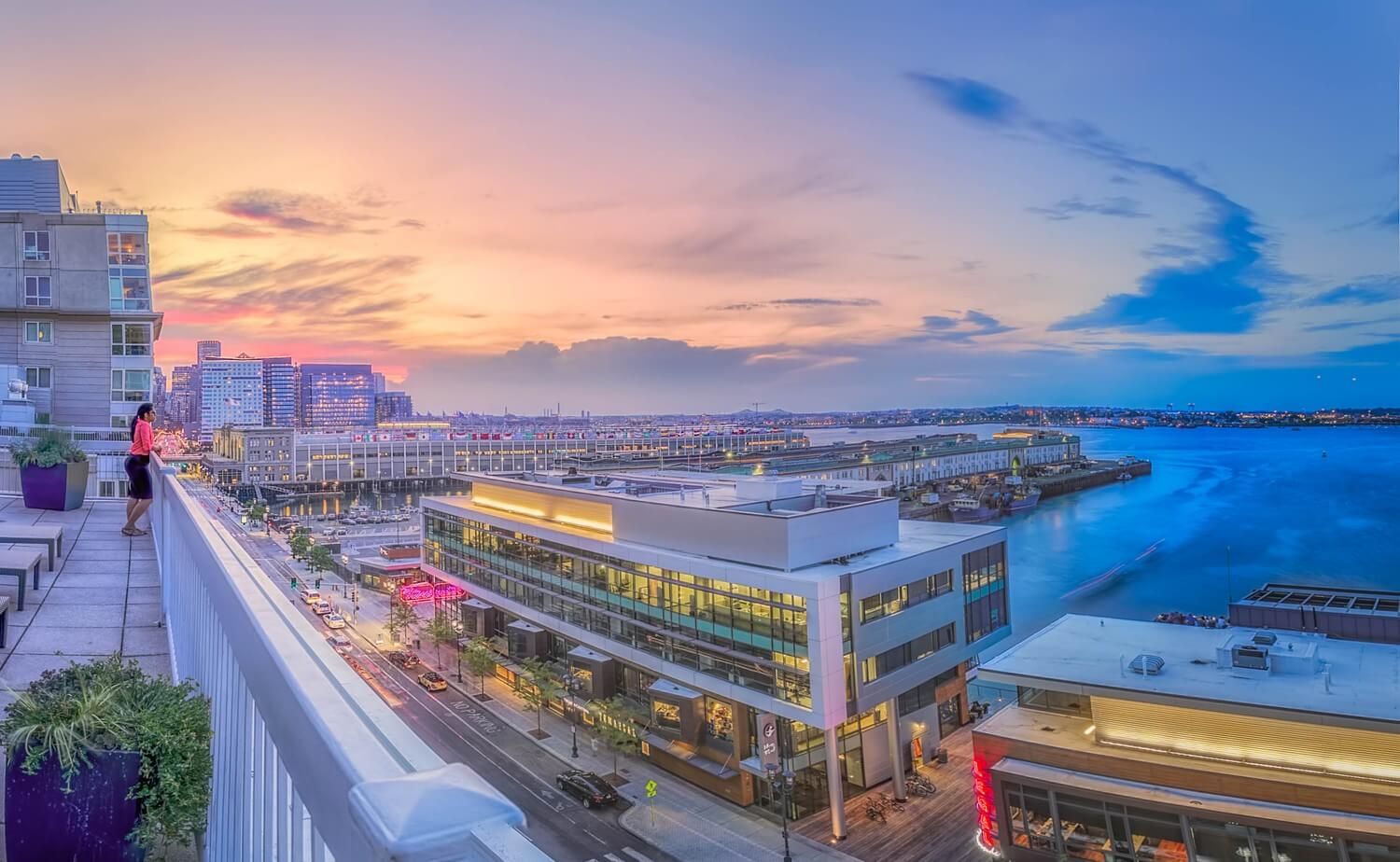 Sunset view from Rooftop