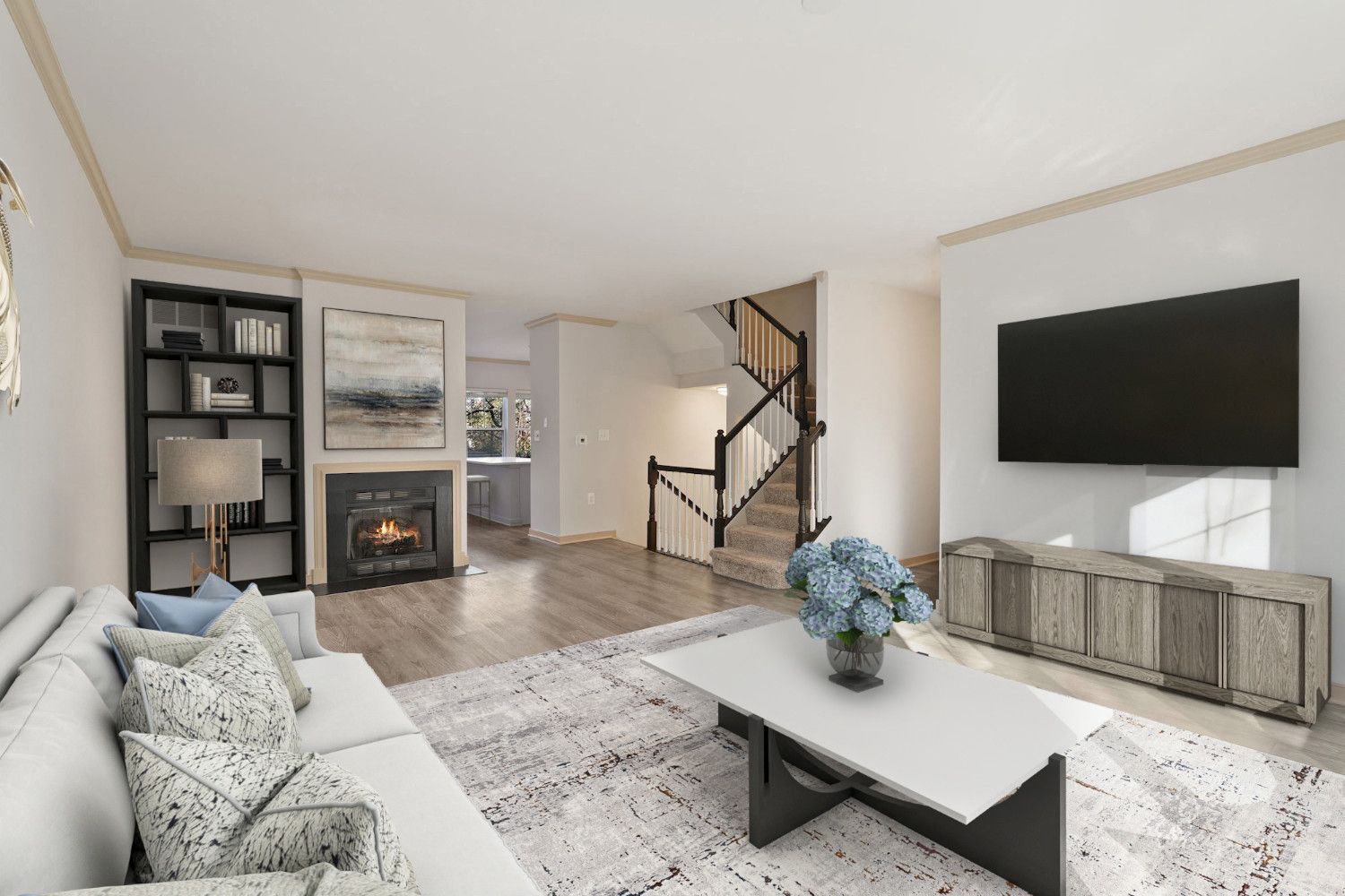 Beautiful open spaces with tons of natural light