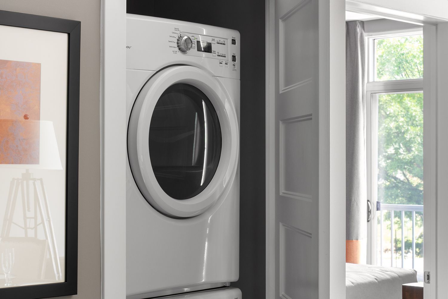 High efficiency, front-loading in-unit washers and dryers