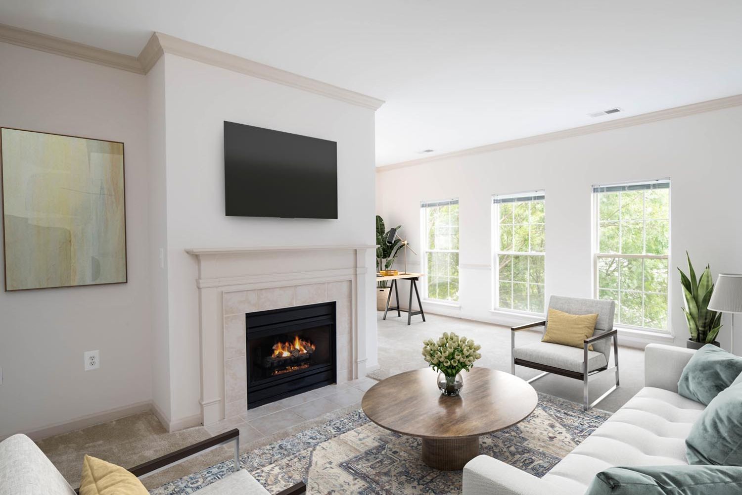 Light-filled rooms with spacious, open layouts