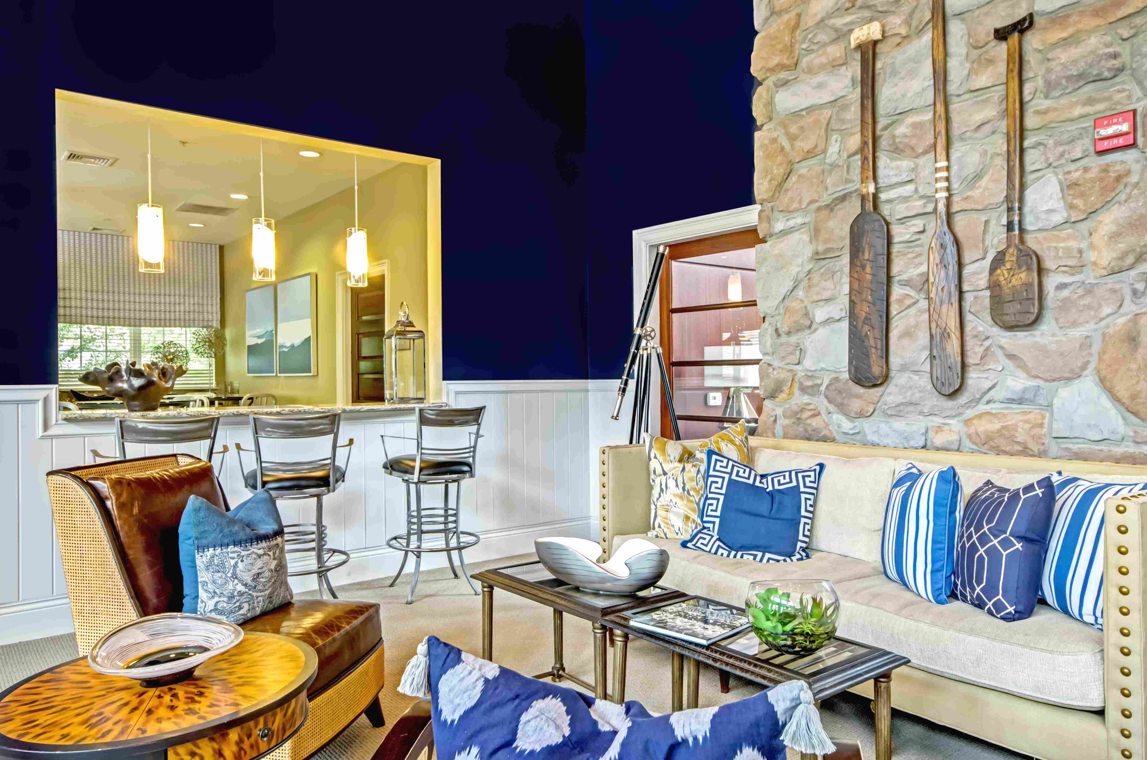 Sail into relaxation in our clubhouse lounge