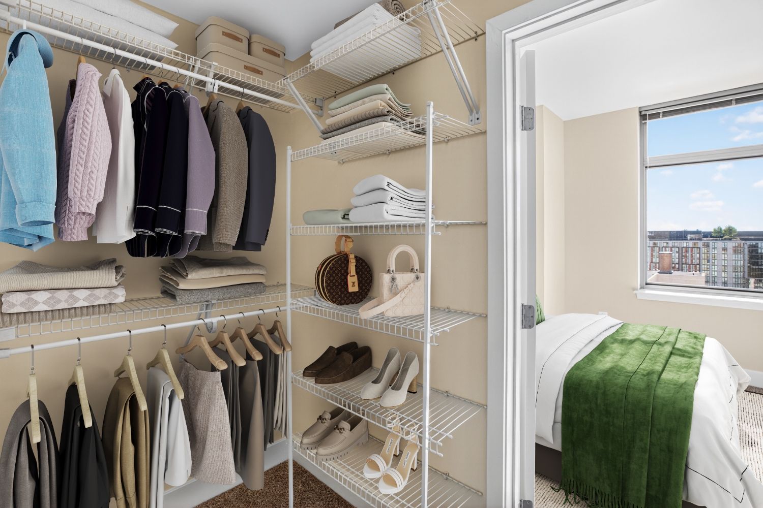 Photo of walk in closet