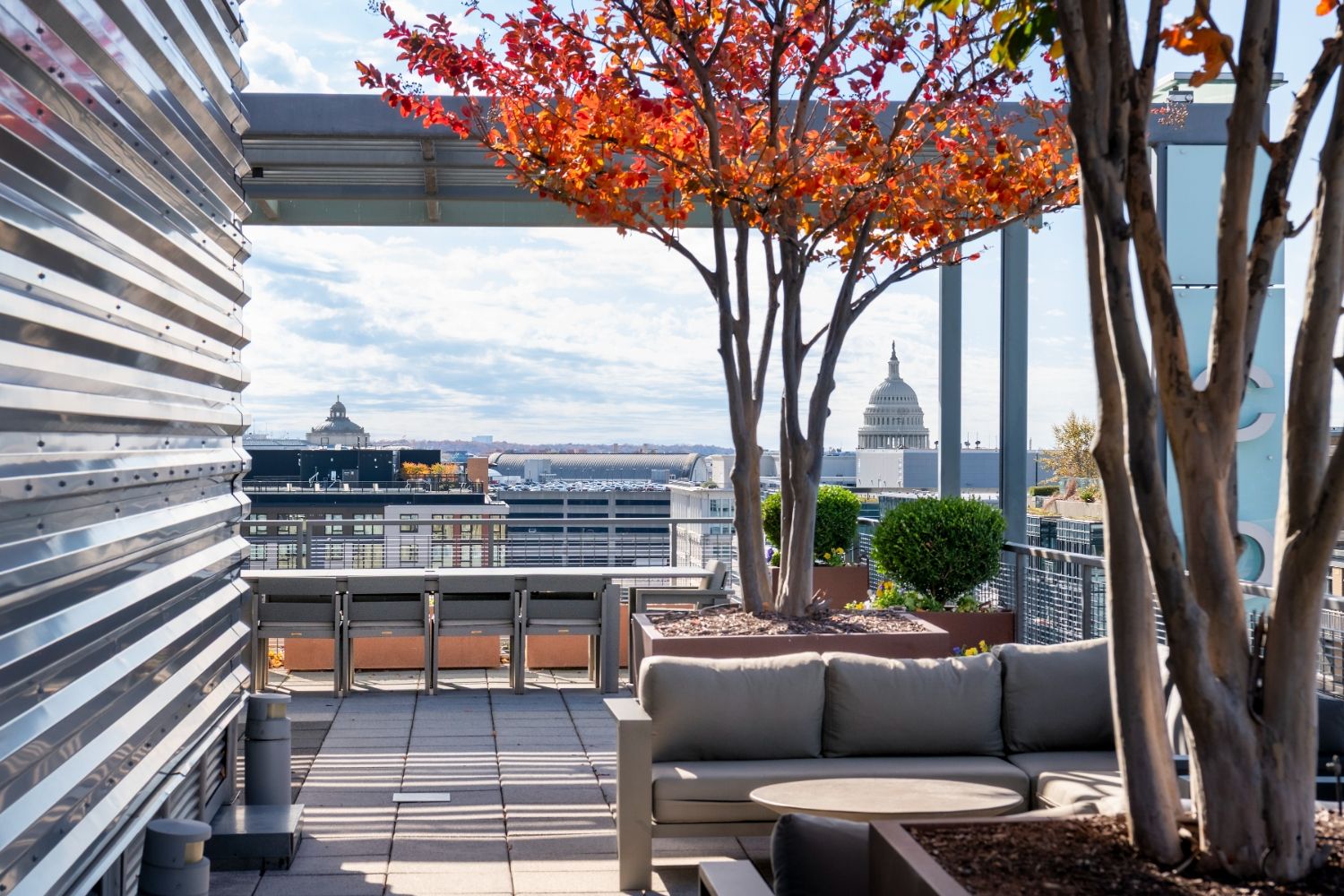 Photo of rooftop courtyard