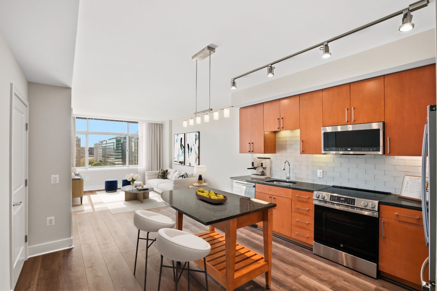 Photo of living and dining room