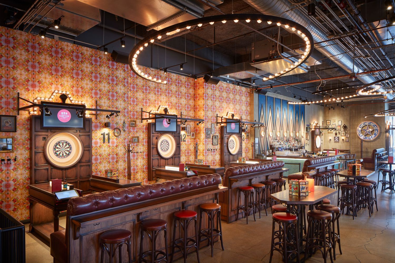 Enjoy a spectacular bar, electric atmosphere, and unique experiences at Flight Club.