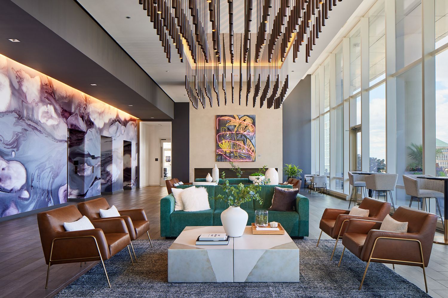 The River Lounge is the perfect setting with plenty of space for social gatherings