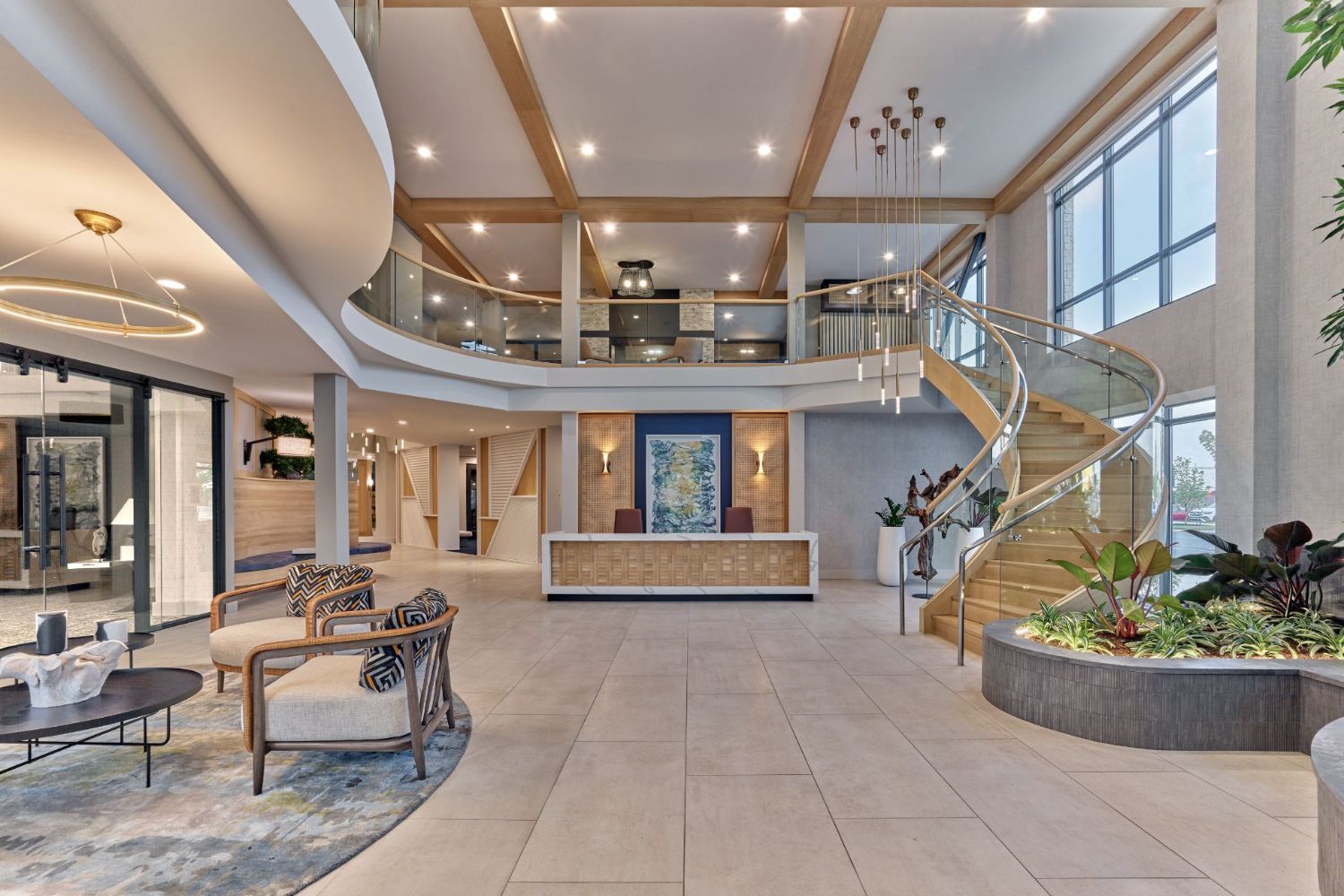 Elegant entrance lobby