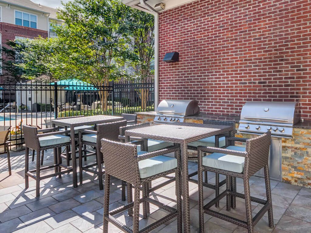 Outdoor Grill Station and Picnic Area