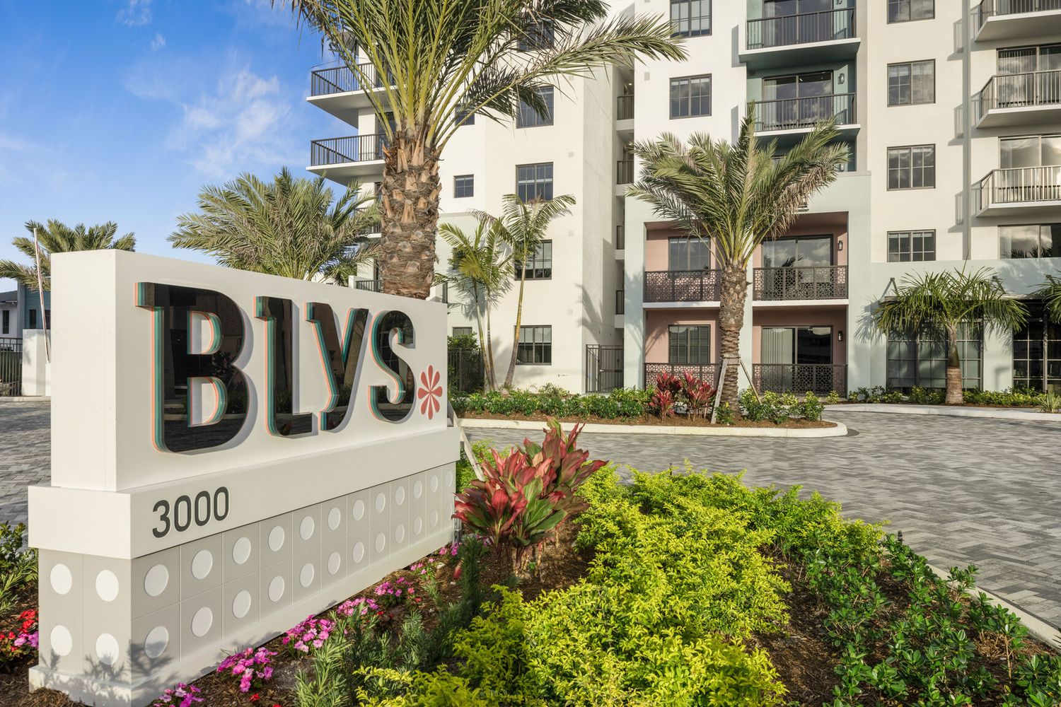BLYS monument sign