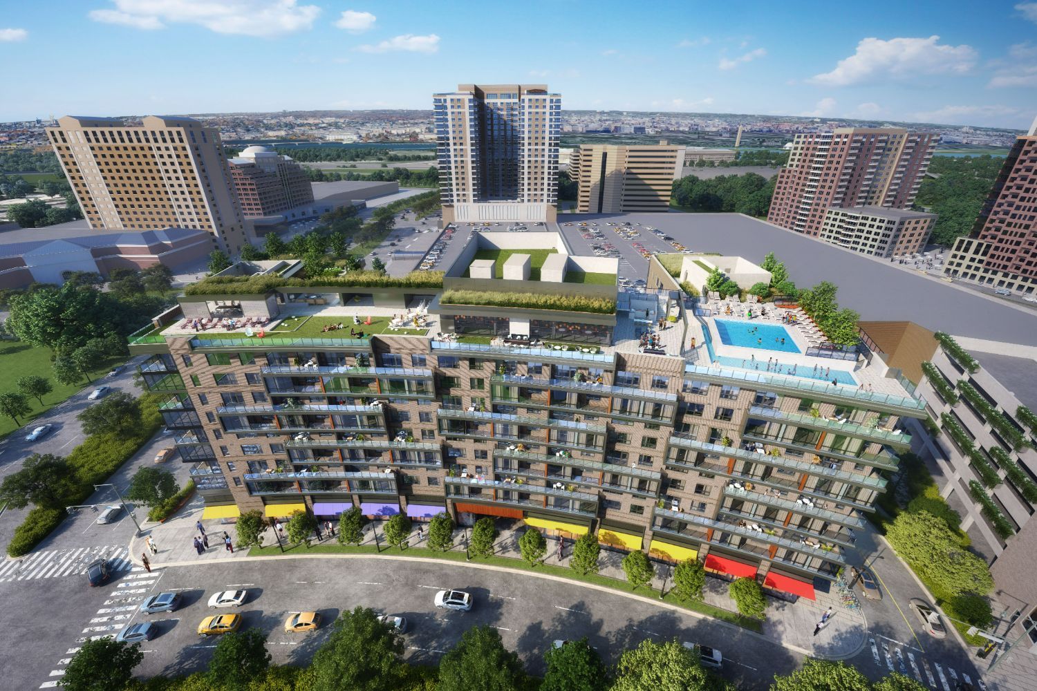 The Milton’s striking design balances modern flare with a neighborhood feel.