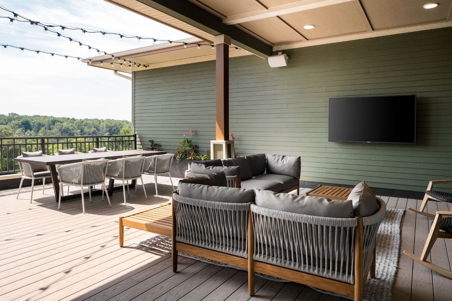 Take a break on the Alfresco Terrace.