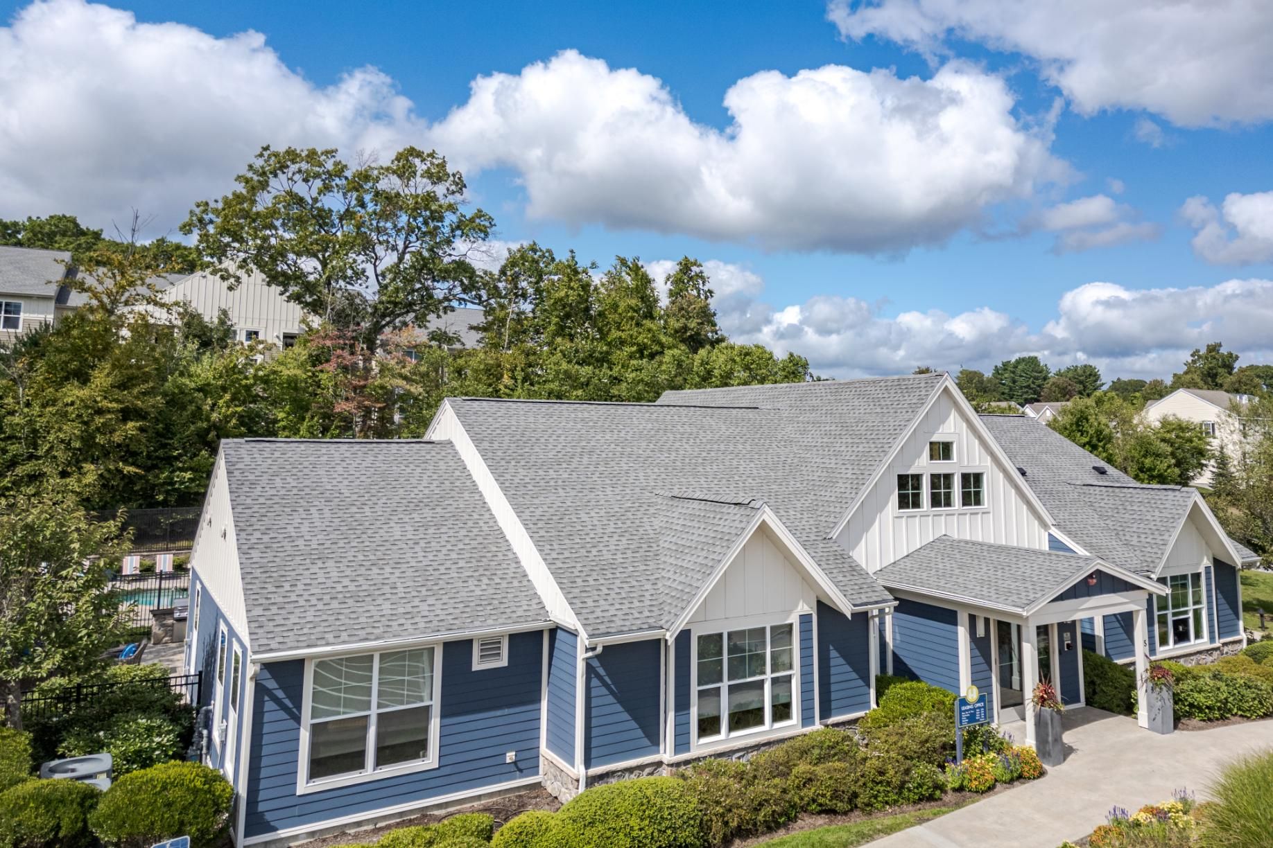 Exterior of clubhouse