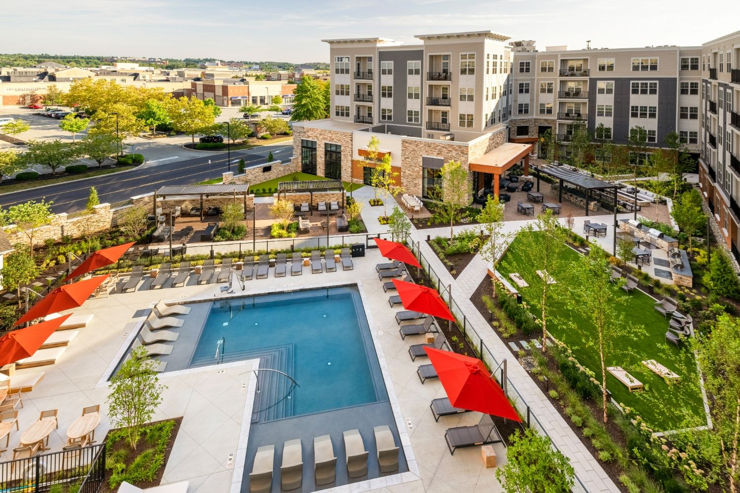 Birds Eye View of Courtyard