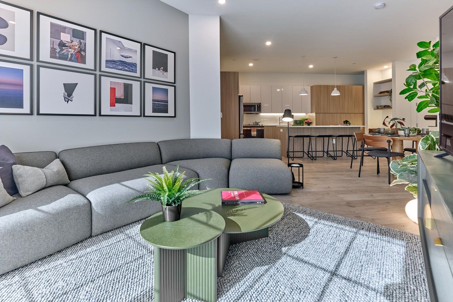 The Wyldes Apartment Living room and kitchen