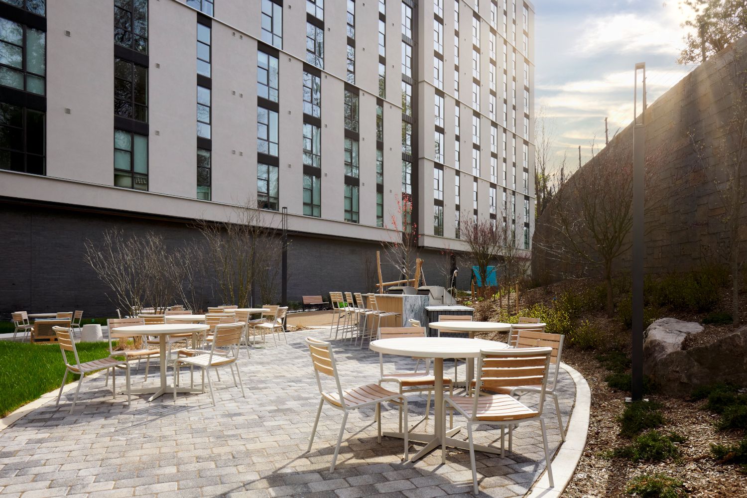 Enjoy outdoor amenity spaces at The Astrid