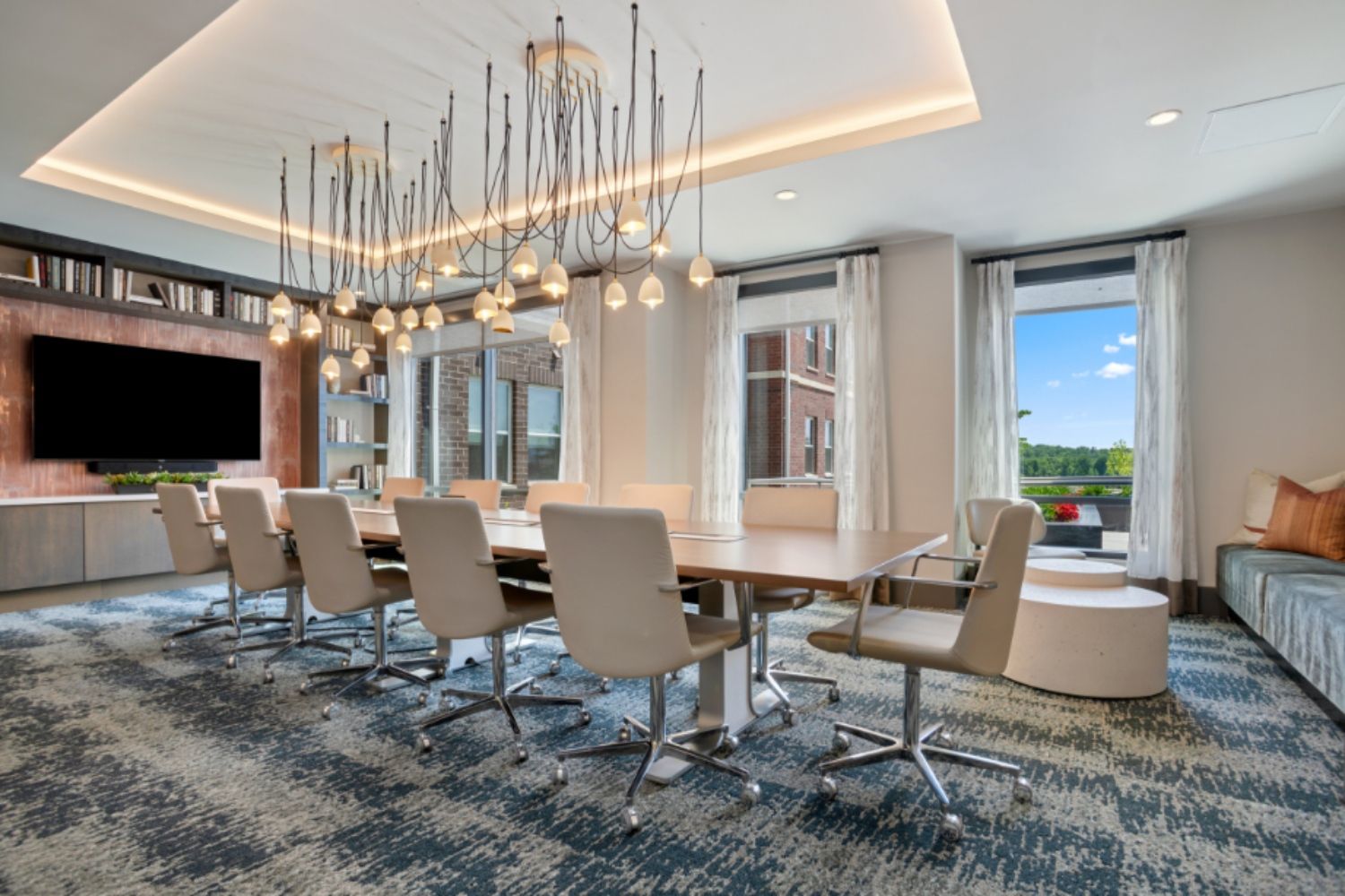 Entertain clients from home in our luxury conference room