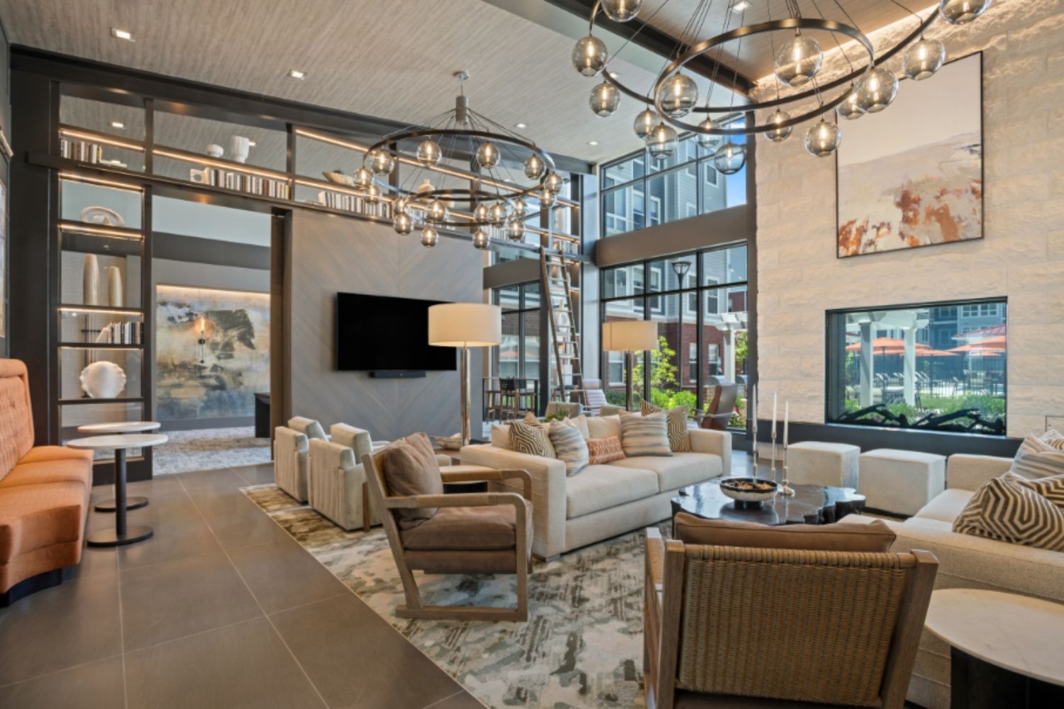 Light filled resident lounges bring indoor spaces to life