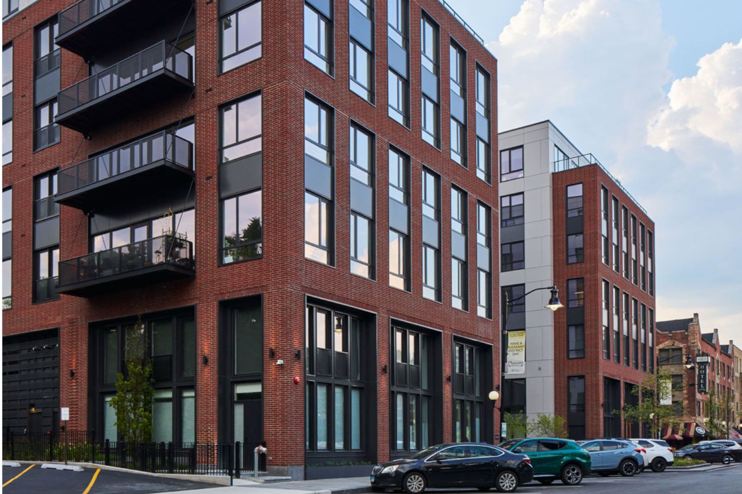 View of building from Pleasant Street