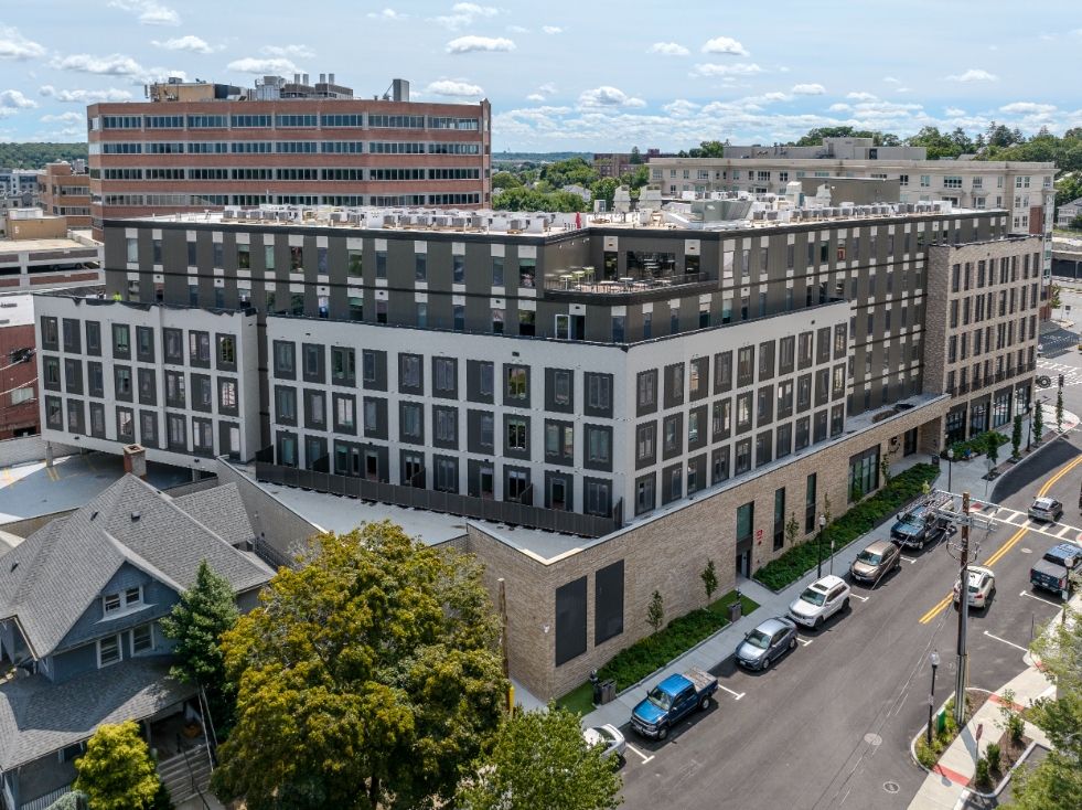 Corner view of Center & Stone’s main building.