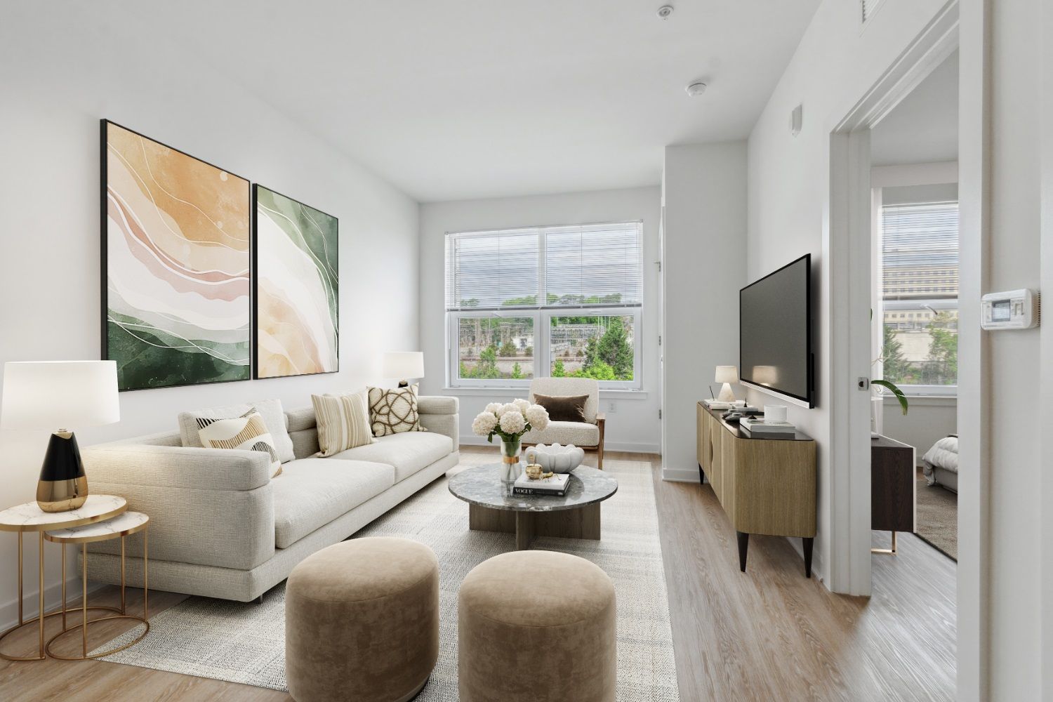 Light-filled and airy, this space invites connection and calm.