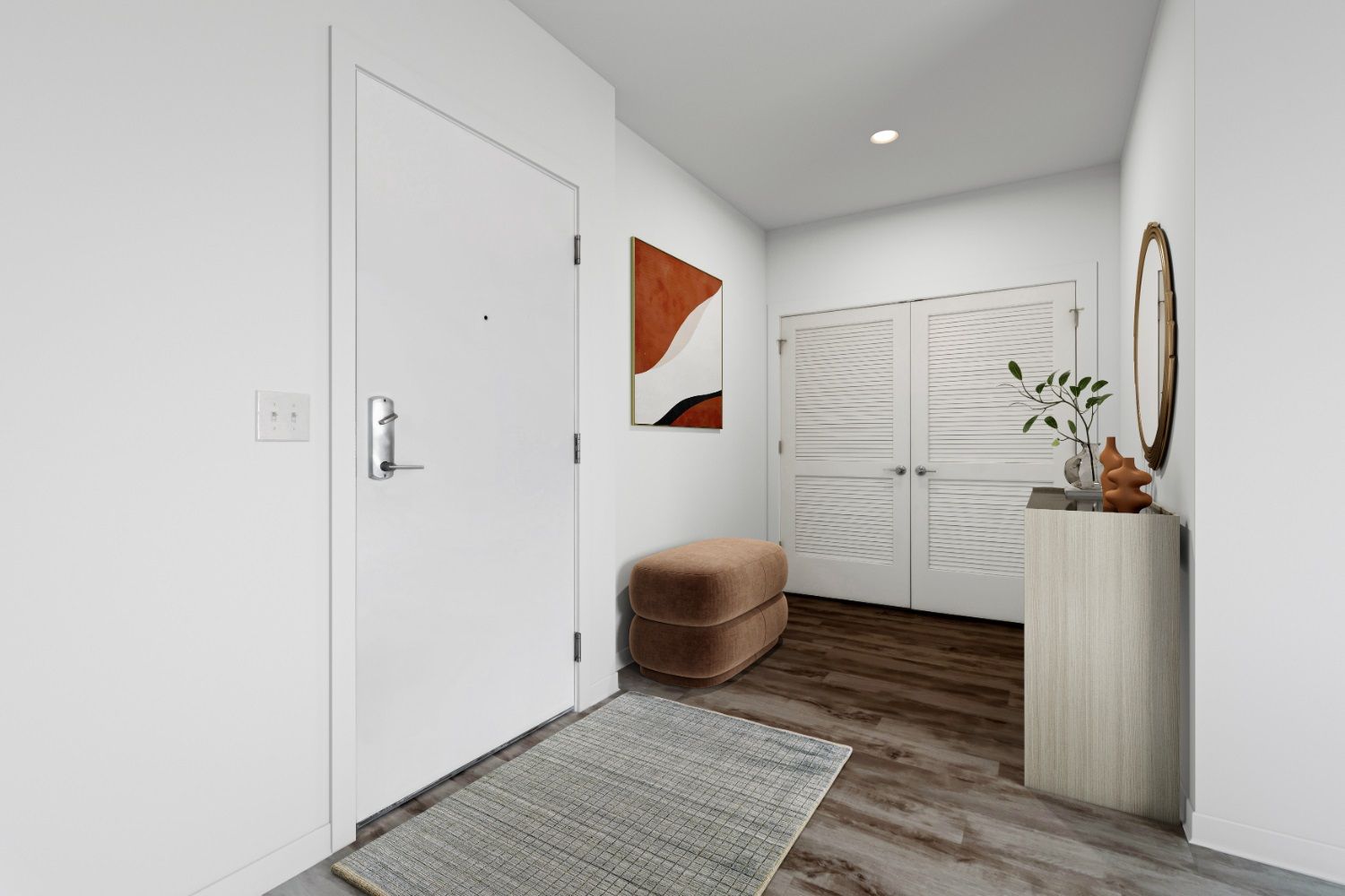 Warm tones and sleek finishes set the tone for home.