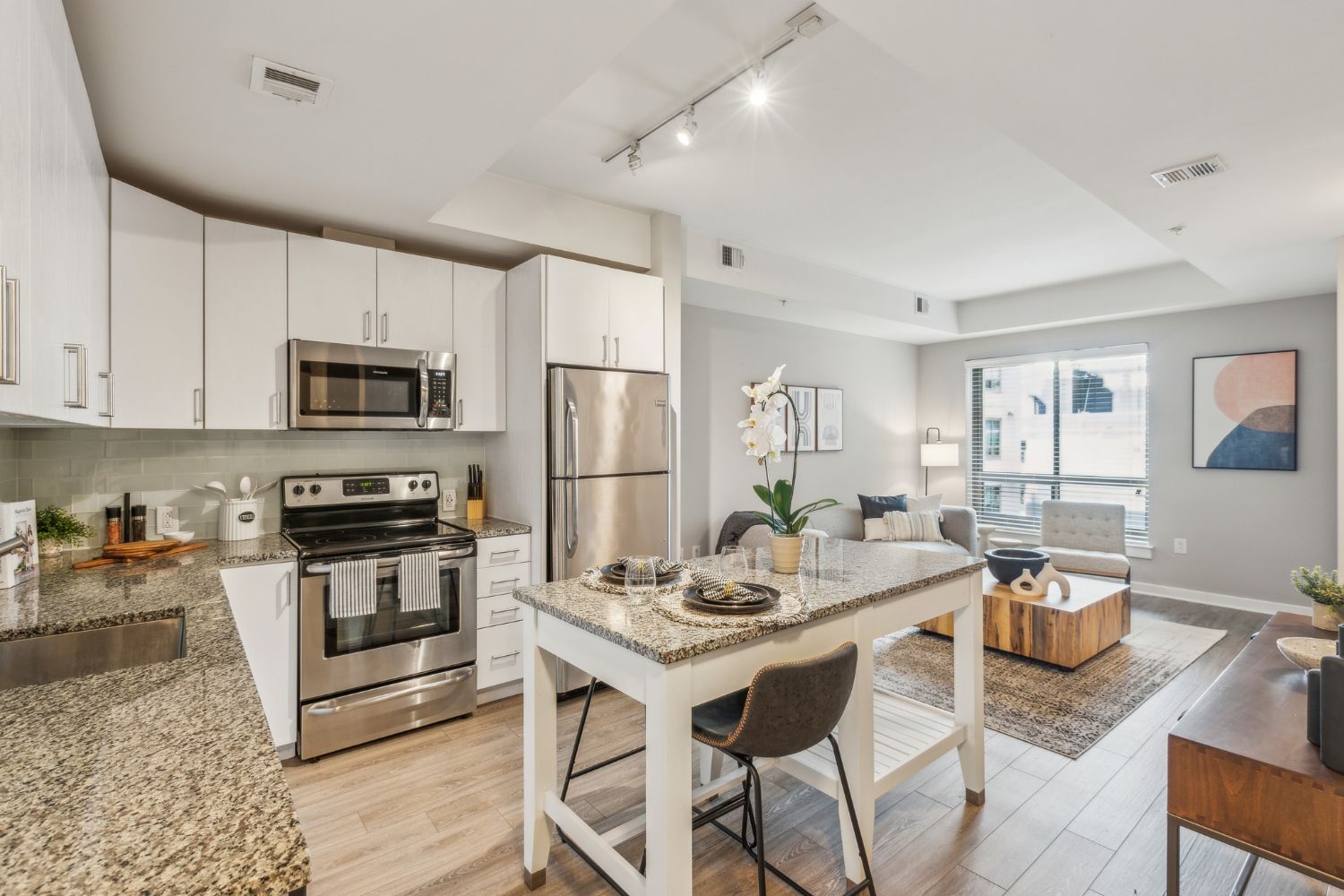 Core Kitchen and Living Room