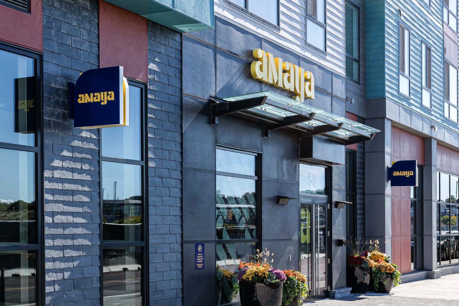 Modern entrance of Amaya.